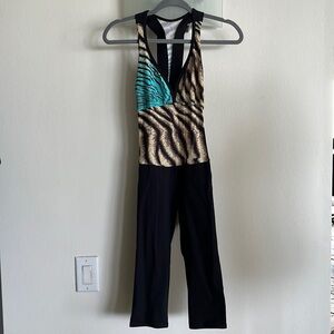 Woman’s jumpsuit bodysuit size medium Cancun multicolor